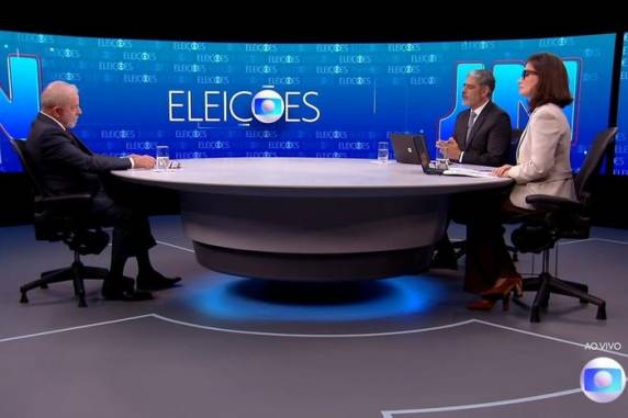 Candidato do PT também falou sobre temas econômicos e relação com o Congresso no telejornal