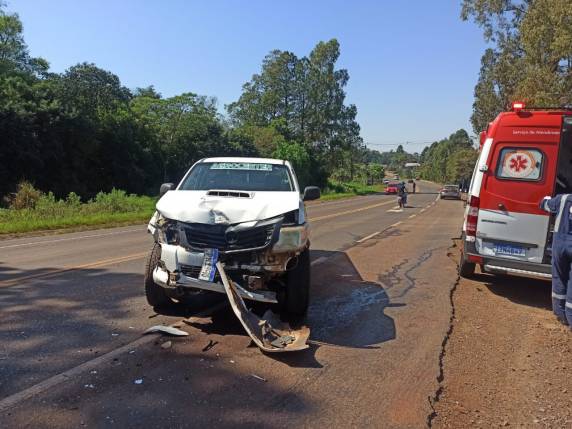 Condutores ficam feridos em acidente nas proximidades do viaduto da BR-468, em Três Passos - foto 2