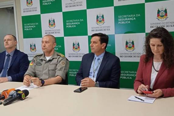 Coletiva de imprensa foi realizada na tarde desta sexta-feira, na sede da Secretaria da Segurança Pública, em Porto Alegre