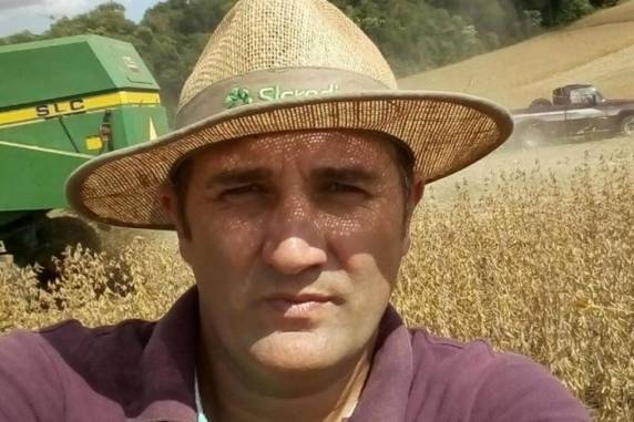 Jarbas David Heinle, 44 anos, foi assassinado na noite de sábado em Linha Biriva, interior do município