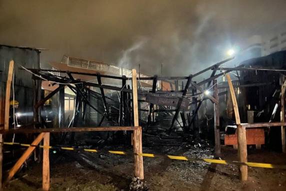 Segundo o Corpo de Bombeiros, ninguém ficou ferido