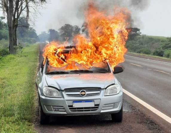Incidente ocorreu na manhã desta segunda-feira (26) próximo ao trevo de acesso a Campo Novo