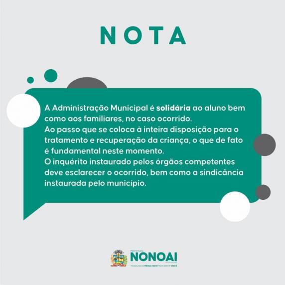Prefeitura acompanha o caso e diz que abriu sindicância para apurar a denúncia