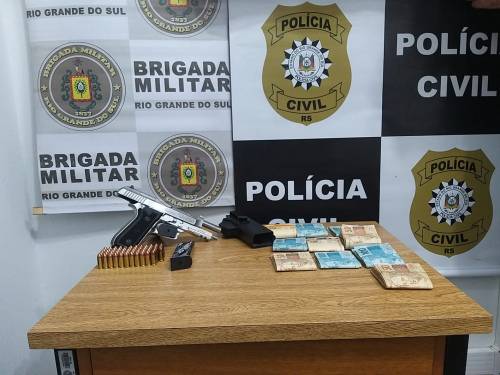 A ação policial foi em conjunto entre Brigada Militar e Polícia Civil