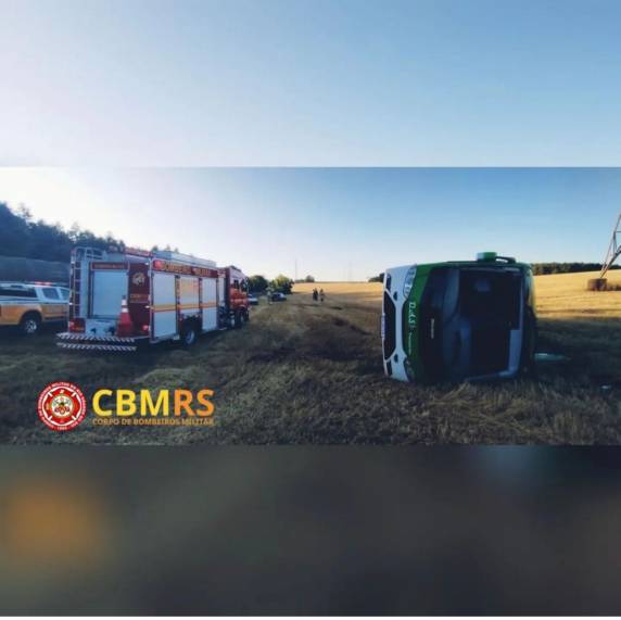 Acidente envolvendo dois carros e micro-ônibus deixa 13 feridos na RS-344 em Giruá - foto 3