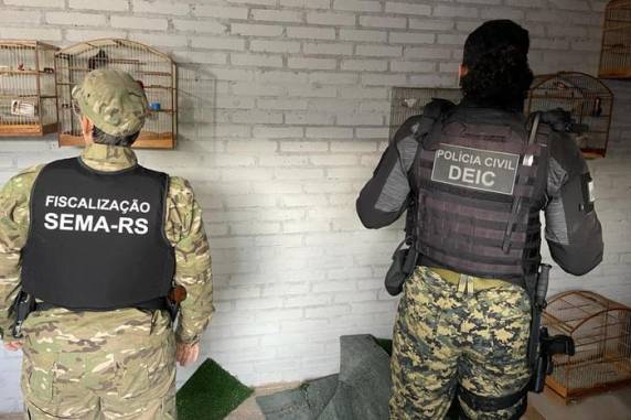 Agentes do Deic, acompanhados de técnicos da Secretaria do Meio Ambiente, cumprem mandados de busca e apreensão contra 11 caçadores que atuam na região