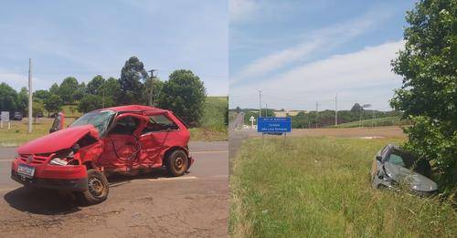 O acidente ocorreu no trevo de acesso ao município de Caibaté