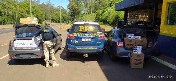 PRF prende três contrabandistas com carga de cigarros em Ijuí - foto 2