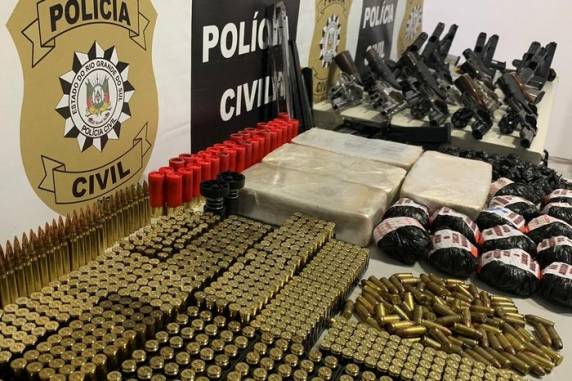 Mercadoria estava sendo retirada de residência no bairro Cruzeiro, que servia como depósito