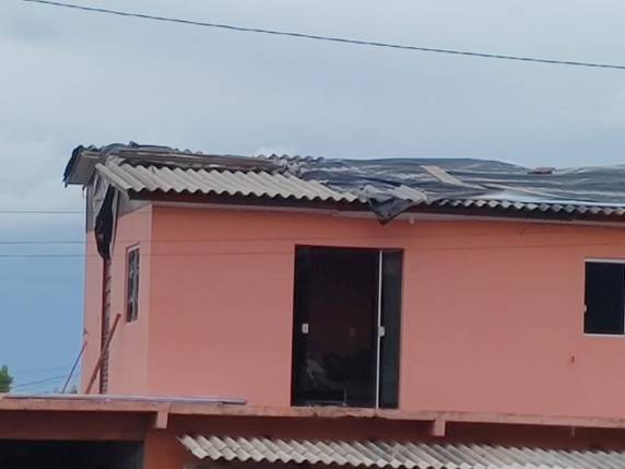 Temporal provoca destelhamentos em Sede Nova - foto 2