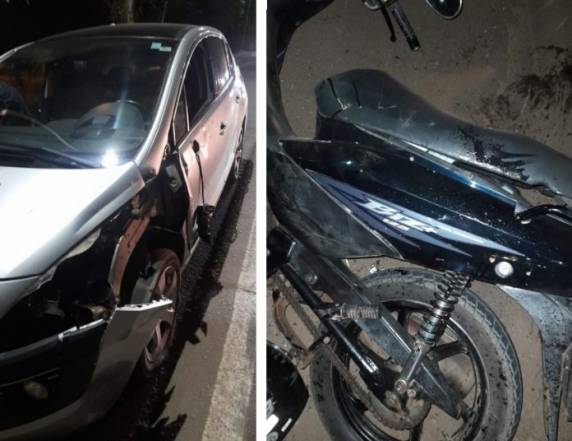 Motorista de automóvel envolvido no acidente deixou o local
