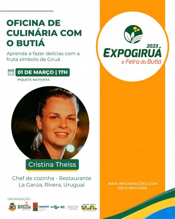Aprenda a fazer delícias com a fruta símbolo de Giruá na ExpoGiruá e Feira do Butiá!