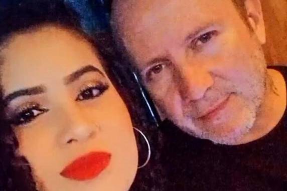 Gabriele Aparecida da Silva não se feriu, mas o marido, Maicon Teixeira Barros, está internado em estado grave