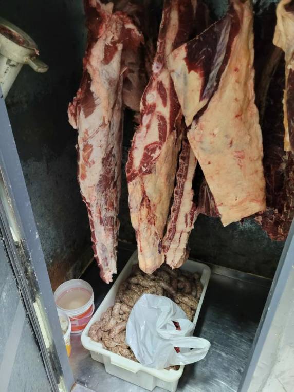 Fiscalização interdita abatedouro e apreende 3 toneladas de alimentos impróprios para o consumo, em Cândido Godói - foto 3