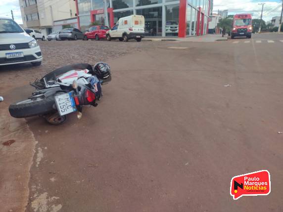 Motociclista fica ferida em acidente na Av. Pasqualini em Três de Maio - foto 3