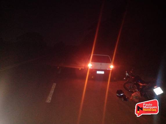 O acidente envolvendo carro e moto aconteceu na localidade de Esquina Krewer
