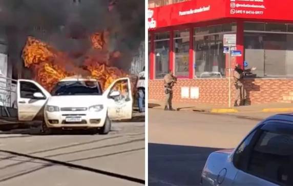 Segundo a Polícia Civil, três reféns foram liberados pelos suspeitos. Agência fica em Timbó Grande, no Vale do Itajaí. Ocorrência está em andamento.