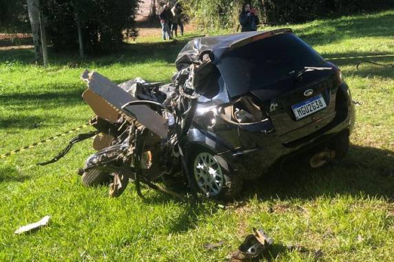 Segundo a polícia, após cometer o crime, o homem se envolveu em um acidente na RS-324 durante a fuga e acabou morrendo