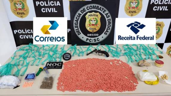 Substância passou por uma análise que confirmou a origem. Apreensão aconteceu em São José, na Grande Florianópolis, na sexta-feira.