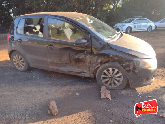 Veículos colidem na entrada de acesso a um posto de combustível na BR-472, em Três de Maio - foto 2