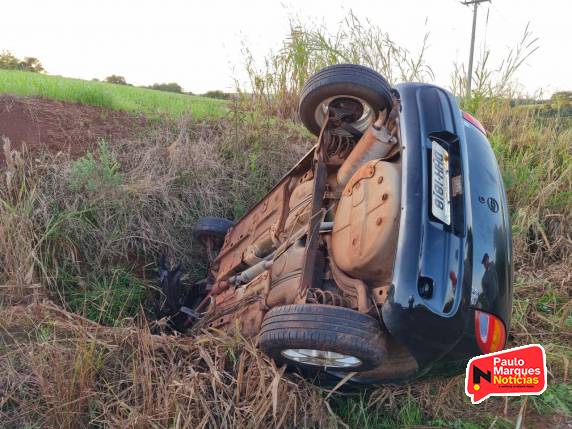 Condutor fica ferido após tombar veículo na AM-9105 em São José do Inhacorá - foto 2