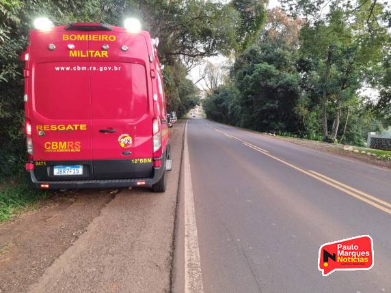 Motociclista é atingido por veículo e condutor foge sem prestar socorro, na RS-342 em Três de Maio - foto 3