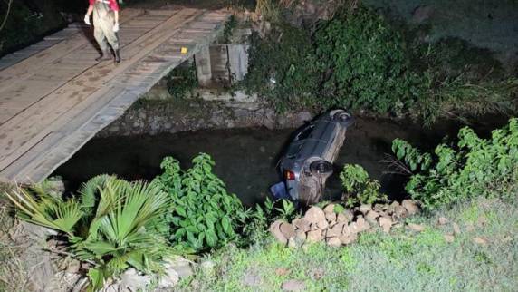 Vítima voltava de um bar na noite de domingo quando acabou se acidentando na estrada municipal