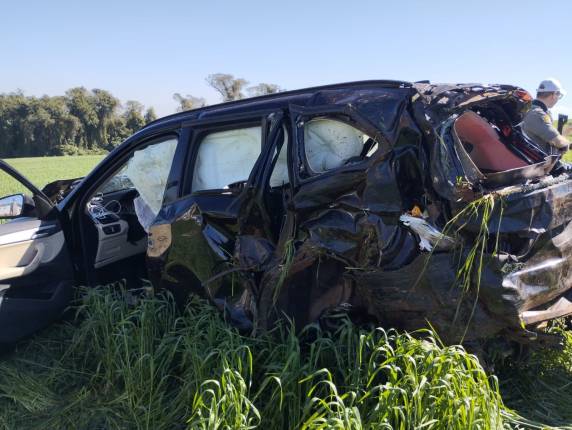 Acidente aconteceu em trecho da rodovia entre Derrubadas e Tenente Portela