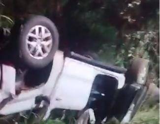 Uma caminhoneta Amarok emplacada em Santo Ângelo era ocupada pelos dois homens