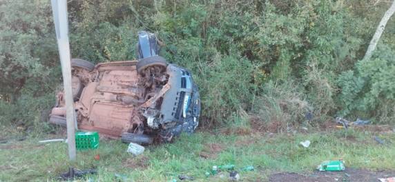 Acidente envolvendo carro e caminhão deixa um homem morto na BR-386 em Carazinho - foto 4