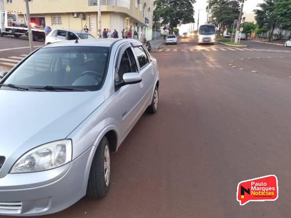 Colisão entre carro e moto deixa uma pessoa ferida no Centro de Três de Maio - foto 2