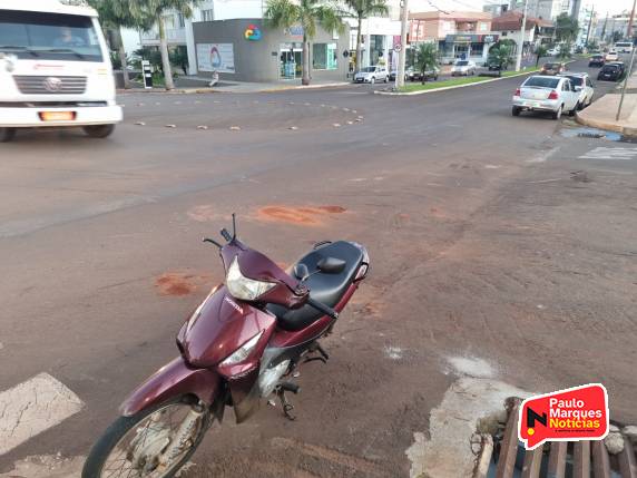 Colisão entre carro e moto deixa uma pessoa ferida no Centro de Três de Maio - foto 3