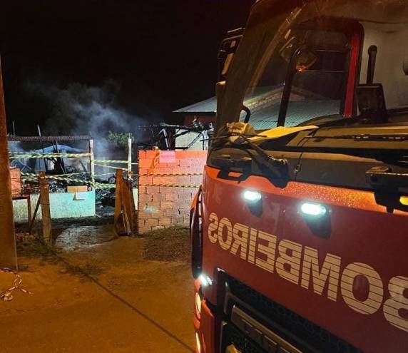 Chamas atingiram a casa onde as vítimas moravam, na tarde desta sexta-feira em Curitibanos