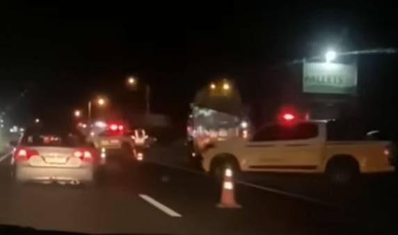 Caso aconteceu no km 2 da rodovia por volta das 19h45min deste domingo