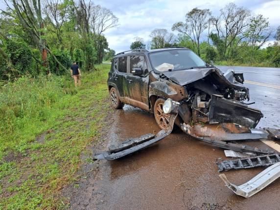 Veículos saíram da pista no trajeto em direção a Panambi