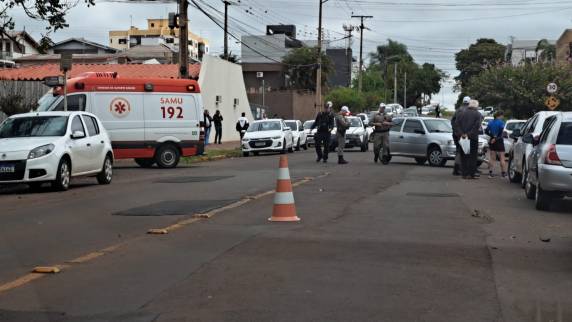O acidente aconteceu na rua Paraná