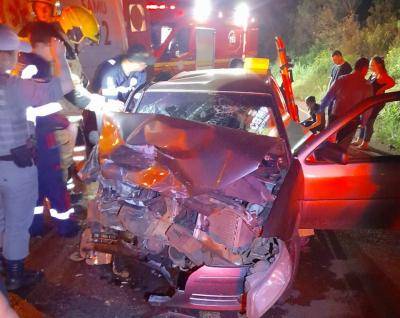 Rodovia ficou completamente bloqueada para atendimento das equipes de socorro