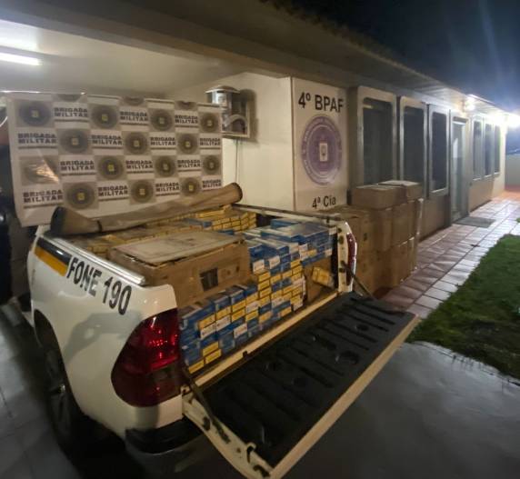 O autor e a mercadoria foram conduzidos até a Delegacia da Polícia Federal em Santo Ângelo onde foi lavrado o flagrante.