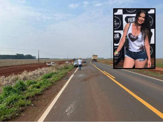 O acidente que vitimou a jovem de 24 anos, aconteceu no município de Campo Novo do Parecis (400 km de Cuiabá), no Mato Grosso.