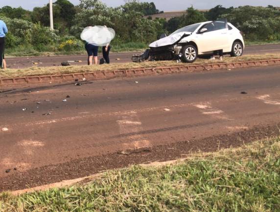 Veículo colidiram no trevo de acesso ao município de Campo Novo