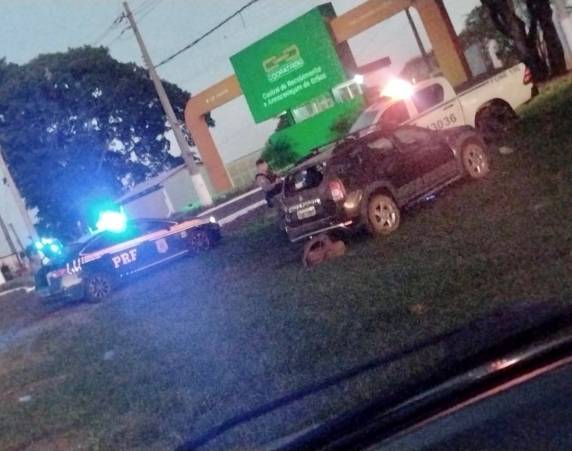 O acidente ocorreu no trevo Jaime Caetano Braum