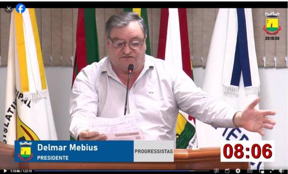 O caso ocorreu na Sessão Legislativa do dia 02 de outubro