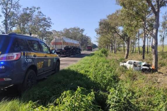 A Polícia Rodoviária Federal (PRF), foi acionada para registrar a ocorrência