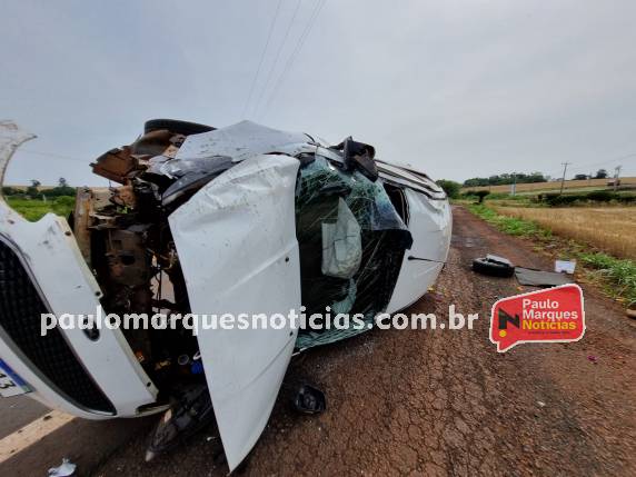 O acidente aconteceu próximo ao trevo em direção a Boa Vista do Buricá