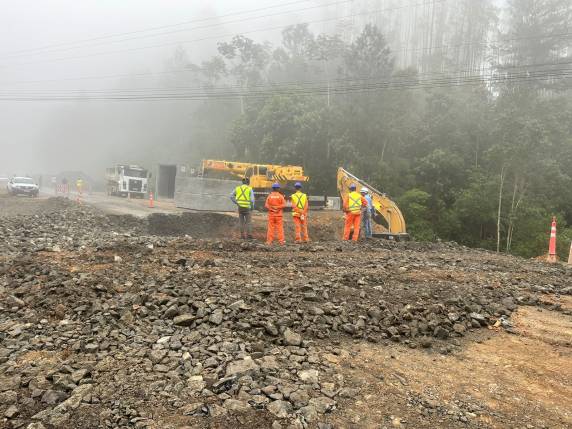 DNIT alerta para fechamento total da BR-280/SC na Serra de Corupá - foto 3