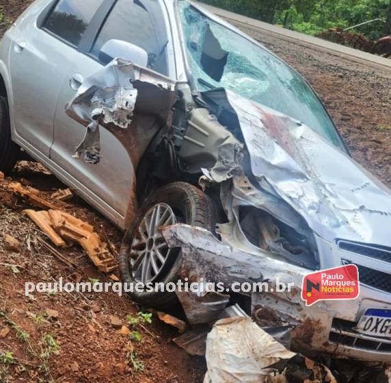 Colisão entre carro e moto deixa uma vítima fatal na RSC-472 em Nova Candelária - foto 2