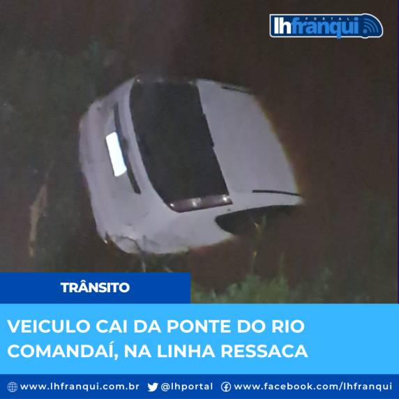 O fato envolveu um veículo Ford Focus de cor branca que, por motivos ainda desconhecidos, caiu no rio e afundou.
