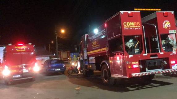 O suspeito de atear fogo na casa foi pela Brigada Militar