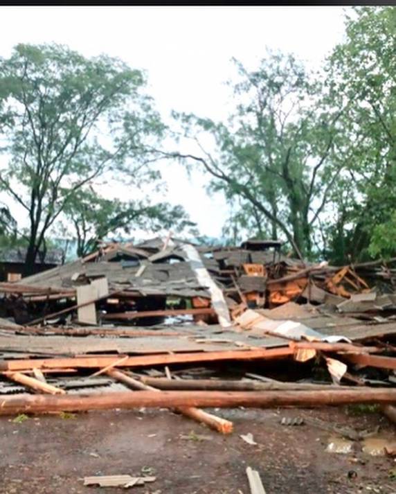 Temporal causa destruição em Porto Xavier na região das Missões - foto 2