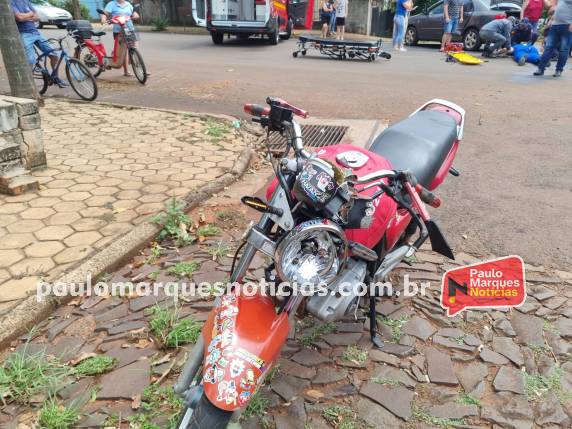 Uma colisão transversal ocorreu no bairro São Francisco